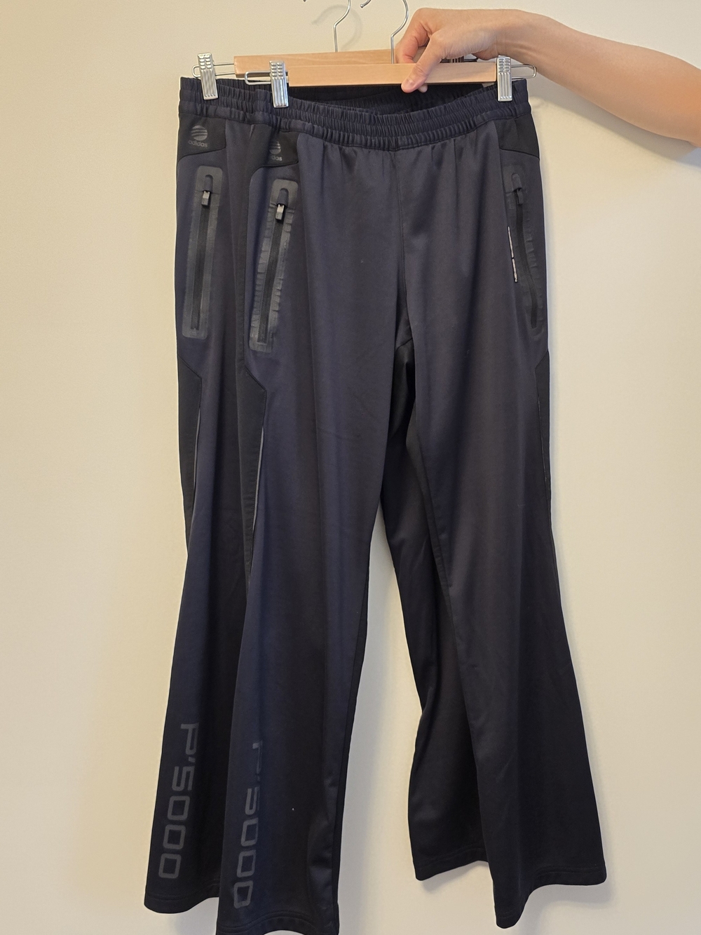 2 pairs of mens adidas porsche design track pants size small. good condition